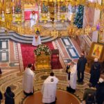 Всенощное бдение в канун Недели 33-ей по Пятидесятнице, по Богоявлении в кафедральном Александро-Невском соборе.