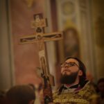 Праздничные богослужения в Александро-Невском кафедральном соборе в праздник Всемирного Воздвижения Честного и Животворящего Креста Господня