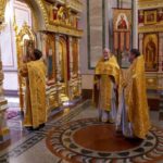 Литургия  в Неделю мясопустную, о Страшном Суде в кафедральном Александро-Невском соборе.