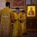 Богослужение в  кафедральном Свято-Александро-Невском соборе в канун Недели 15-й по Пятидесятниц