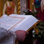 Литургия в кафедральном Свято-Александро-Невском соборе в праздник Крещения Господня.