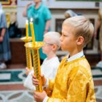 Литургия в кафедральном Александро-Невском соборе в день празднования Вознесения Господня