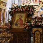 Всенощное бдение в кафедральном Свято-Александро-Невском соборе в канун престольного торжества.