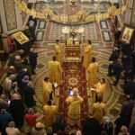 В КАНУН ДНЯ ПАМЯТИ СВЯТИТЕЛЯ НИКОЛАЯ ЧУДОТВОРЦА ЕПИСКОП ЯЛТИНСКИЙ НЕСТОР СОВЕРШИЛ ВСЕНОЩНОЕ БДЕНИЕ В КАФЕДРАЛЬНОМ СОБОРЕ СВЯТОГО БЛАГОВЕРНОГО КНЯЗЯ АЛЕКСАНДРА НЕВСКОГО Г. СИМФЕРОПОЛЯ.