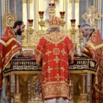 В ДЕНЬ ПАМЯТИ СВЯТЫХ РАВНОАПОСТОЛЬНЫХ КИРИЛЛА И МЕФОДИЯ ЕПИСКОП ЯЛТИНСКИЙ НЕСТОР СОВЕРШИЛ БОЖЕСТВЕННУЮ ЛИТУРГИЮ В КАФЕДРАЛЬНОМ АЛЕКСАНДРО-НЕВСКОМ СОБОРЕ Г. СИМФЕРОПОЛЯ.