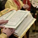 Архиерейская Божественная в кафедральном Свято-Александро-Невском соборе г. Симферополя   в день памяти святителя, Спиридона, епископа Тримифунтского чудотворца.
