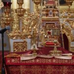 Ночная Божественная литургия в кафедральном соборе святого благоверного князя Александра Невского г. Симферополя.