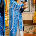 Литургия в праздник Сретения Господня в кафедральном соборе святого благоверного князя Александра Невского.