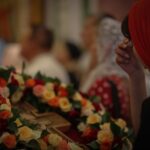 Праздничные богослужения в Александро-Невском кафедральном соборе в день празднования Происхождения (изнесения) Честных Древ Животворящего Креста Господня.