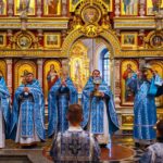 Праздничные богослужения в день празднования Введения во храм Пресвятой Богородицы, в кафедральном соборе святого благоверного князя Александра Невского
