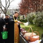 Литургия святителя Василия Великого в Великую субботу в кафедральном Александро-Невском соборе г. Симферополя.