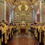 Праздничное всенощное бдение в Александро-Невском кафедральном соборе г. Симферополя накануне дня памяти святого благоверного князя Александра Невского