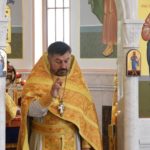 Божественная литургия в Крестильном храме в честь иконы Божией Матери " Живоносный Источник"  в день памяти святых мучеников-бессребреников. Космы и Дамиана Римских,
