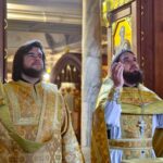 Праздничные богослужения в нижнем храме Александро-Невского кафедрального собора в день памяти равноапостольного великого князя Владимира и празднования 1038-летия Крещения Руси