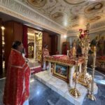Литургия  в день памяти святителя Луки исповедника, архиепископа Симферопольского в кафедральном Александро-Невском соборе.