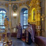 Всенощное бдение  в канун Недели 5-й Великого поста, преподобной Марии Египетской, в кафедральном Александро-Невского собора.