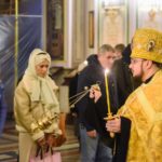 Богослужение  в канун Недели 29-й по Пятидесятнице в кафедральном Александро-Невском соборе.