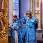 Праздничные богослужения в день празднования Введения во храм Пресвятой Богородицы, в кафедральном соборе святого благоверного князя Александра Невского