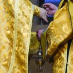 Божественная литургия в день памяти святителя Спиридона, епископа Тримифунтского в нижнем храме имени св.Гурия Таврического.