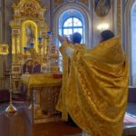 Литургия  в Неделю мясопустную, о Страшном Суде в кафедральном Александро-Невском соборе.