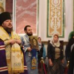 Преосвященный Каллиник, епископ Бахчисарайский совершил всенощное бдение в кафедральном соборе святого благоверного князя Александра Невского г. Симферополя в канун праздника Покрова Пресвятой Владычицы нашей Богородицы и Приснодевы Марии.