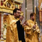 Богослужение в канун Недели 26-й по Пятидесятнице в кафедральном соборе святого благоверного князя Александра Невского.