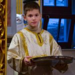 Литургия в кафедральном Свято-Александро-Невском соборе в праздник Крещения Господня.