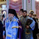 Преосвященный Нестор, епископ Ялтинский возглавил всенощное бдение в кафедральном соборе святого благоверного князя Александра Невского г. Симферополя  в канун праздника Рождества Пресвятой Владычицы нашей Богородицы и Приснодевы Марии.
