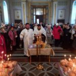 Богослужение во Вселенскую родительскую (мясопустную) субботу в кафедральном Александро-Невском соборе.