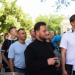 В праздник Происхождения Честных Древ Животворящего Креста Господня  епископ Нестор совершил малое освящение воды и освятил мед в кафедральном Александро-Невском соборе г. Симферополя.