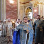 Утреня с чином Погребения Плащаницы Пресвятой Богородицы в кафедральном соборе святого благоверного князя Александра Невского г. Симферополя.
