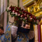 Всенощное бдение в канун Недели 3-й Крестопоклонной в кафедральном Александро-Невском соборе.