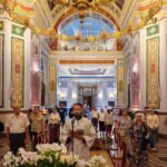 Богослужение  в канун Недели 7-й по Пасхе, святых отцев I Вселенского в кафедральном Александро-Невском соборе