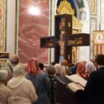 Всенощное бдение в кафедральном Александро-Невском соборе г. Симферополя в канун Недели 16-й по Пятидесятнице, перед Воздвижением.