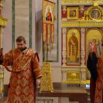 Богослужение в кафедральном Александро-Невском соборе в канун Недели 6-й по Пасхе, о слепом