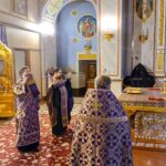 Всенощное бдение  в канун Недели 5-й Великого поста, преподобной Марии Египетской, в кафедральном Александро-Невского собора.