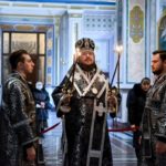 ПРЕОСВЯЩЕННЫЙ КАЛЛИНИК, ЕПИСКОП БАХЧИСАРАЙСКИЙ  СОВЕРШИЛ ПЕРВУЮ В ЭТОМ ГОДУ ЛИТУРГИЮ ПРЕЖДЕОСВЯЩЕННЫХ ДАРОВ В КАФЕДРАЛЬНОМ АЛЕКСАНДРО-НЕВСКОМ СОБОРЕ Г. СИМФЕРОПОЛЯ.