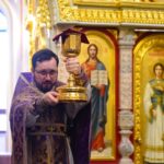 Литургия в Неделю 4-ю Великого поста, преподобного Иоанна Лествичника в кафедральном Свято-Александро-Невском соборе.
