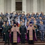 В Александро-Невском кафедральном соборе г. Симферополя прошёл молебен в преддверии десятилетия образования войск национальной гвардии Российской Федерации