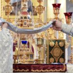 Литургия святителя Василия Великого в Великую субботу в кафедральном Александро-Невском соборе г. Симферополя.