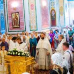 Литургия в кафедральном Александро-Невском соборе в день празднования Вознесения Господня