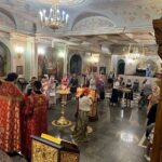 Литургия  в день памяти святителя Луки исповедника, архиепископа Симферопольского в кафедральном Александро-Невском соборе.