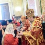 Митрополит Симферопольский и Крымский Лазарь совершил Пасхальную вечерню вторника Светлой седмицы в кафедральном Александро-Невском соборе г. Симферополя.
