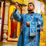 Литургия в праздник Сретения Господня в кафедральном соборе святого благоверного князя Александра Невского.