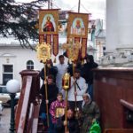 Литургия в кафедральном Свято-Александро-Невском соборе в праздник Крещения Господня.