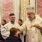 В КАНУН ПРАЗДНИКА РОЖДЕСТВА ХРИСТОВА МИТРОПОЛИТ ЛАЗАРЬ ВОЗГЛАВИЛ ВСЕНОЩНОЕ БДЕНИЕ В СВЯТО-АЛЕКСАНДРО-НЕВСКОМ КАФЕДРАЛЬНОМ СОБОРЕ Г. СИМФЕРОПОЛЯ.
