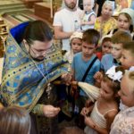 Молебен для учащих и учащихся перед началом учебного года в кафедральном Свято-Александро-Невском соборе г. Симферополя.