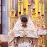 Литургия в кафедральном Свято-Александро-Невском соборе в праздник Крещения Господня.