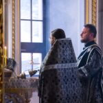 Божественная литургия Преждеосвященных Даров в Свято-Александро-Невском кафедральном соборе.