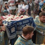 Утреня с чином Погребения Плащаницы Пресвятой Богородицы в кафедральном соборе святого благоверного князя Александра Невского г. Симферополя.